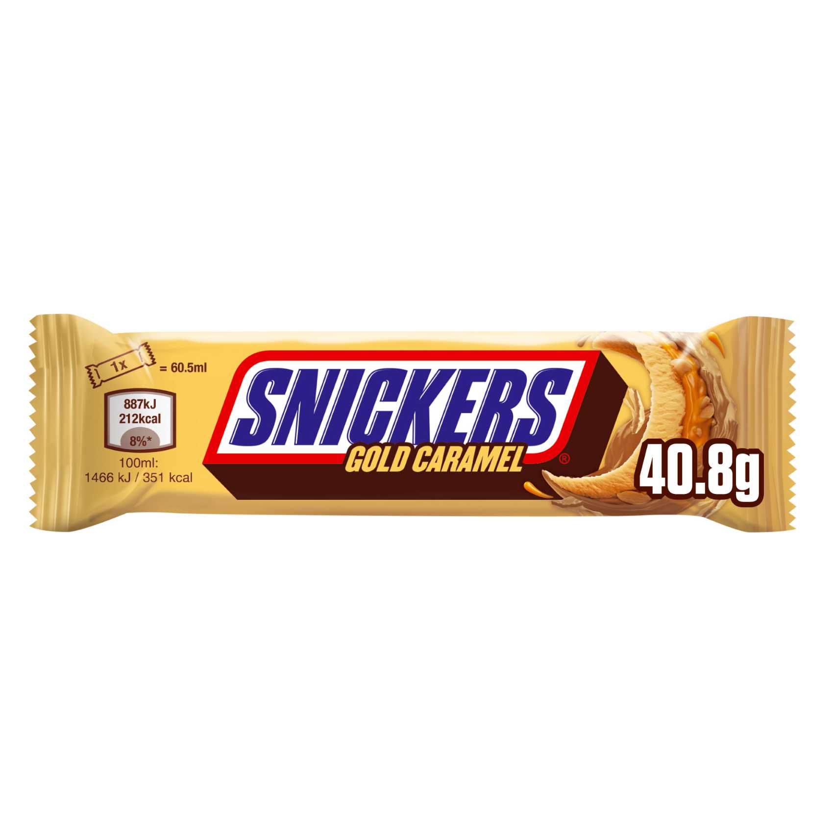 Buy Snickers Gold Caramel Ice Cream Bar, 40.8g Online | Carrefour UAE