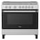 Midea Gas Cooker MFO-MG36LE(SS),  90x60cm, Silver, 5 Burners
