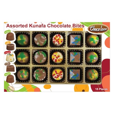 Chocoleen Assorted Kunafa Chocolate Bites, 175g