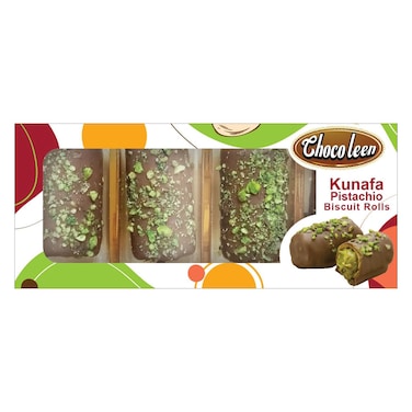 Chocoleen Kunafa Pistachio Biscuit Rolls, 75g
