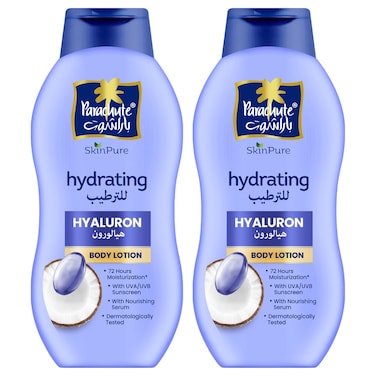 Parachute Hyaluron Body Lotion, 400ml Pack of 2