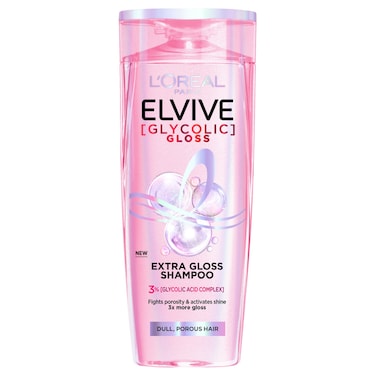 L'Oreal Paris Elvive Glycolic Gloss Extra Gloss for Dull Hair Shampoo, 200ml