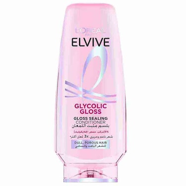 L&rsquo;Oreal Paris Elvive Glycolic Gloss Shine Sealing Conditioner, 360ml