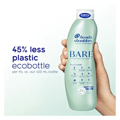 Head &amp; Shoulders Bare Soothing Hydration Shampoo, 400ml Pack of 2