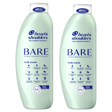 Head &amp; Shoulders Bare Pure Clean Shampoo, 400ml Pack of 2