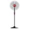 Tornado Stand Fan TSF-18XW, 3 Speed Level, Black and Red, 10x10x2cm
