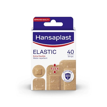 هانزا بلاست ضمادات جروح قماشية مرنة  مقاومة للماء 40 شريطًا