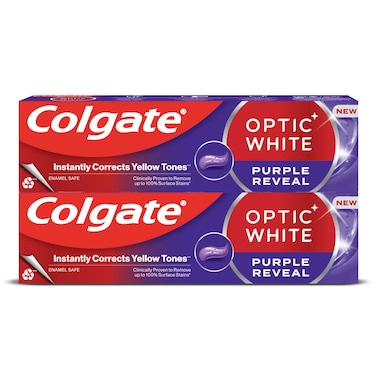 Colgate Optic White Toothpaste, 75ml Pack of 2