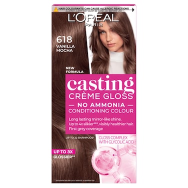 L'Oreal Paris Casting Creme Gloss Conditioning Hair Colour, 618 Vanilla Mocha