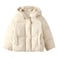 Full Sleeve Puff Jacket for Girl 412C, Cream, 3-14 Years