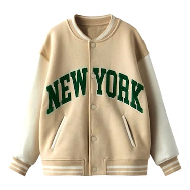 Full Sleeve Printed Jacket for Girl 917C, Beige, 3-14 Years