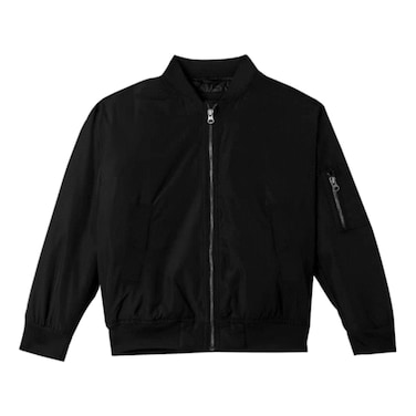 Full Zip Jacket for Boy 918C, Black, 3-14 Years