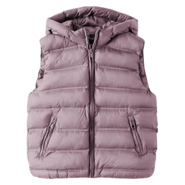 Sleeveless Puff Jacket for Boy 914C, Pink, 3-14 Years