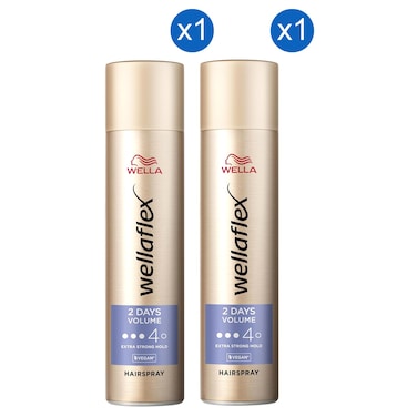 ويلا ويلافليكس بخاخ لتكثيف الشعر لمدة يومين، 75 ملل، حزمة من 2