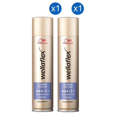 ويلا ويلافليكس بخاخ لتكثيف الشعر لمدة يومين، 400 ملل، حزمة من 2