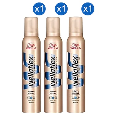 ويلا ويلافليكس موس لتكثيف الشعر لمدة يومين، 200 ملل، حزمة من 3
