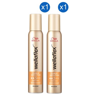 Wella Wellaflex Curls Definition Mousse, 200ml Pack of 2