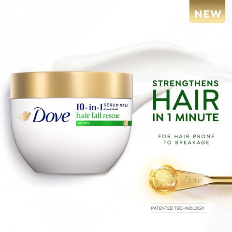 Dove 10 in 1 Serum Mask, Hair Fall Rescue, 220ml