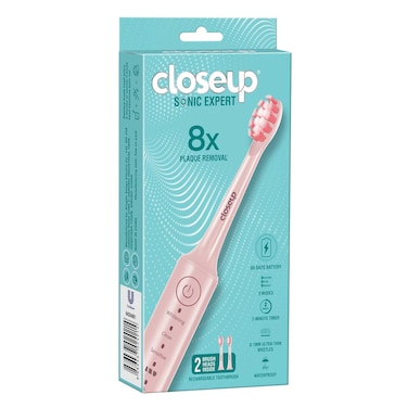 Closeup Sonic Expert Pink Rechargeable Toothbrush,  1Pack