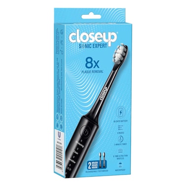 Closeup Sonic Expert Black Rechargeable Toothbrush, 1 Pack