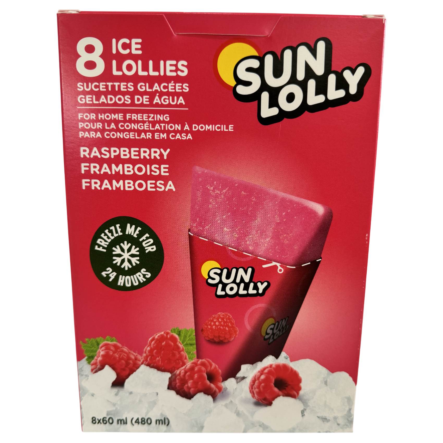 Green Raspberry Lolly Buy Sun Lolly Raspberry Ice Lollies, 60ml Pack of 8 Online | Carrefour UAE