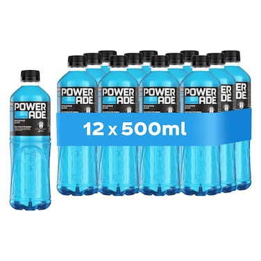 Powerade Electrolyte Drink Mountain Blast 500ml Pack of 12