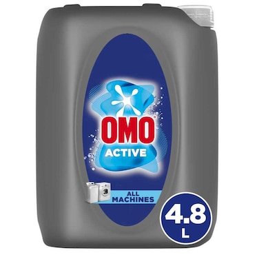 Omo Liquid Laundry Detergent, Active, 4.8L