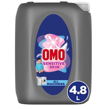 Omo Liquid Laundry Detergent, Sensitive, 4.8L