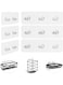 HdFShJjH Shower Caddy Adhesive Replacement, 6pcs Adhesive Shower Caddy Shelf Adhesive, Strong Adhesive Hooks, No Drilling Shower Shelves for Bathroom, Kitchen, Soap Holder
