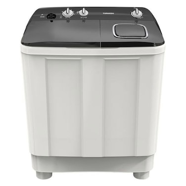 Tornado Top Load Washer TMH-HS10C(WK), 10 kg, Anti Shock Body, 1200 rpm, Plastic, White and Black