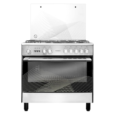 Tornado Cooker 9T10BRC1X01SG, 90 cm, Stainless Steel, 5 Burners