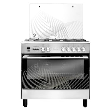 Tornado Cooker 9T10HLA1X0ASG, 90 cm, Stainless Steel, 5 Burners