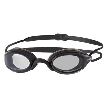 Zoggs Fusion Air Adult Swimming Goggles, Black. Black Tint, Smoke