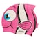 Zoggs Junior Silicone Swimming Cap, Pink Goldfish