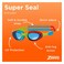 Zoggs Little Super Seal Junior Swimming Goggle, Red, Blue Tint