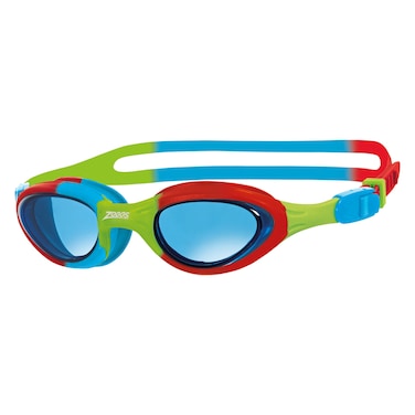 Zoggs Little Super Seal Junior Swimming Goggle, Red, Blue Tint