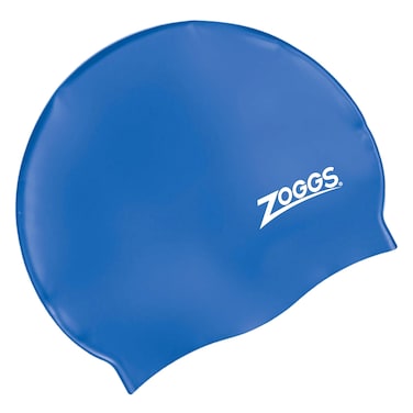 Zoggs Junior Silicone Swimming Cap, Royal Blue
