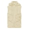 Sleeveless Puff Jacket with Hoodie for Women, Extra Small-Double Extra Large, Cream