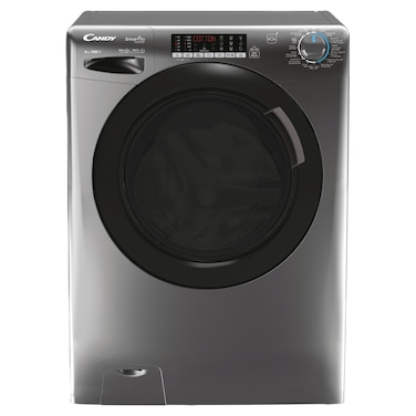 Candy Front Load Washer CSO486TWMBR6-19, 8 kg, 6 Digit Display, 1400 rpm, Anthracite