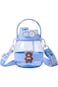 Cute 1200ml bear water bottle with straw for kids&mdash;fun, BPA-free double drink cup for summer sips