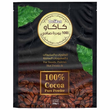 Deliket 100% Cocoa Pure Powder, 350g