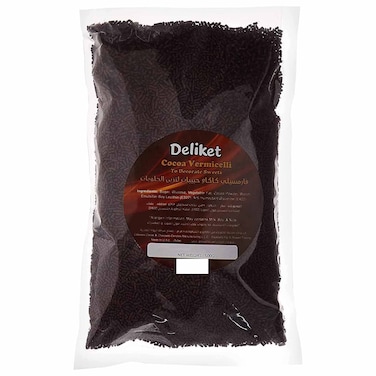 Deliket Cocoa Vermicelli for Sweets Decoration, 500g
