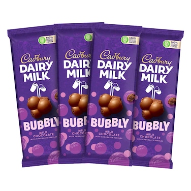 كادبوري ديري ميلك شوكولاته بابلي عرض خاص 87 غرام حزمة من 4