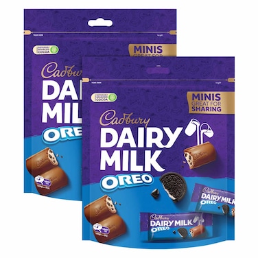 Cadbury Dairy Milk Oreo Minis Sharing Bar, 145g Pack of 2
