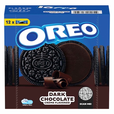 أوريو كوكيز ساندويتش بسكويت  بالشوكولاته الداكنة حزمة من 12  35.5 غرام