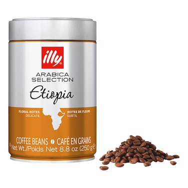 Illy Arabica Selection Ethiopia Coffee Beans, 250g