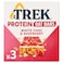 Trek Protein Oat Bar With White Choc and Raspberry, 50g Pack of 3