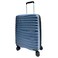 Cosmo Wave 8 Wheel Luggage Hard Trolley, Cabin, Navy Blue, 50cm
