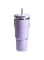 Mumoo Cat Insulated Tumbler 900ml,Travel Mug with Handle and Straw Lid,Double Wall Vacuum Stainless Steel Cup, Capacity with Two Drinking Modes, Hot and Cold Coffee Mug,Leakproof （Purple）