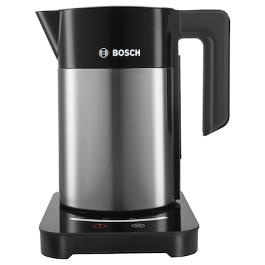 Bosch Electric Kettle TWK7203GB, 3000 W, 1.7 L, Black, Stainless Steel, Cordless